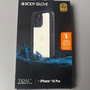 Body Glove Tidal Waterproof Case for iPhone 15 Pro - Black and White